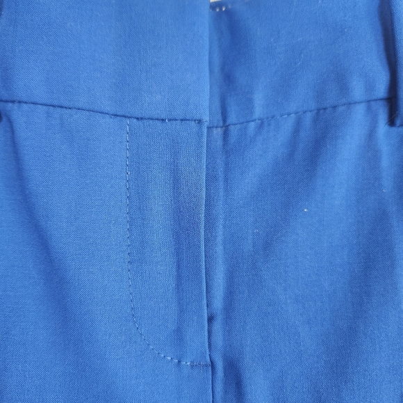 J. Crew Tollegno 1900 Cameron Career Slim Crop Italian Wool Pants Blue 00P - Picture 8 of 14